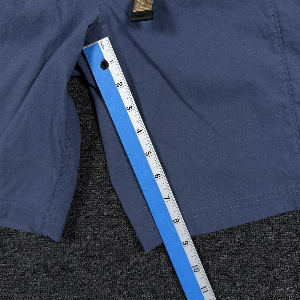 The North Face Mens Medium Long Blue Cargo Shorts Belted Stretch NF0A55V8